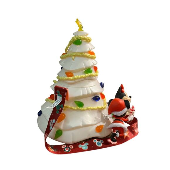 Disney Mickey Minnie Mouse CHRISTMAS TREE LIGHTS UP Holiday Popcorn Bucket 2020 main image 11